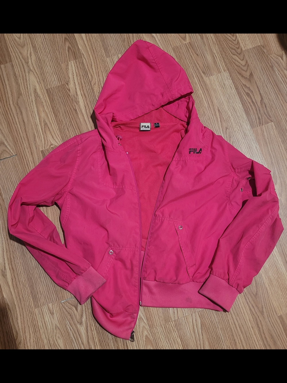 FILA Women's Pink Hooded Jacket